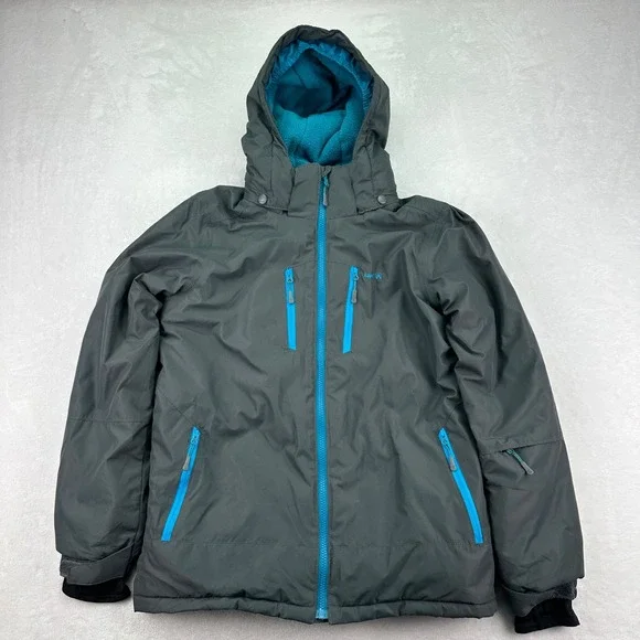 Kamik Jackets Coats Kamik Gray Blue Hooded Winter Ski